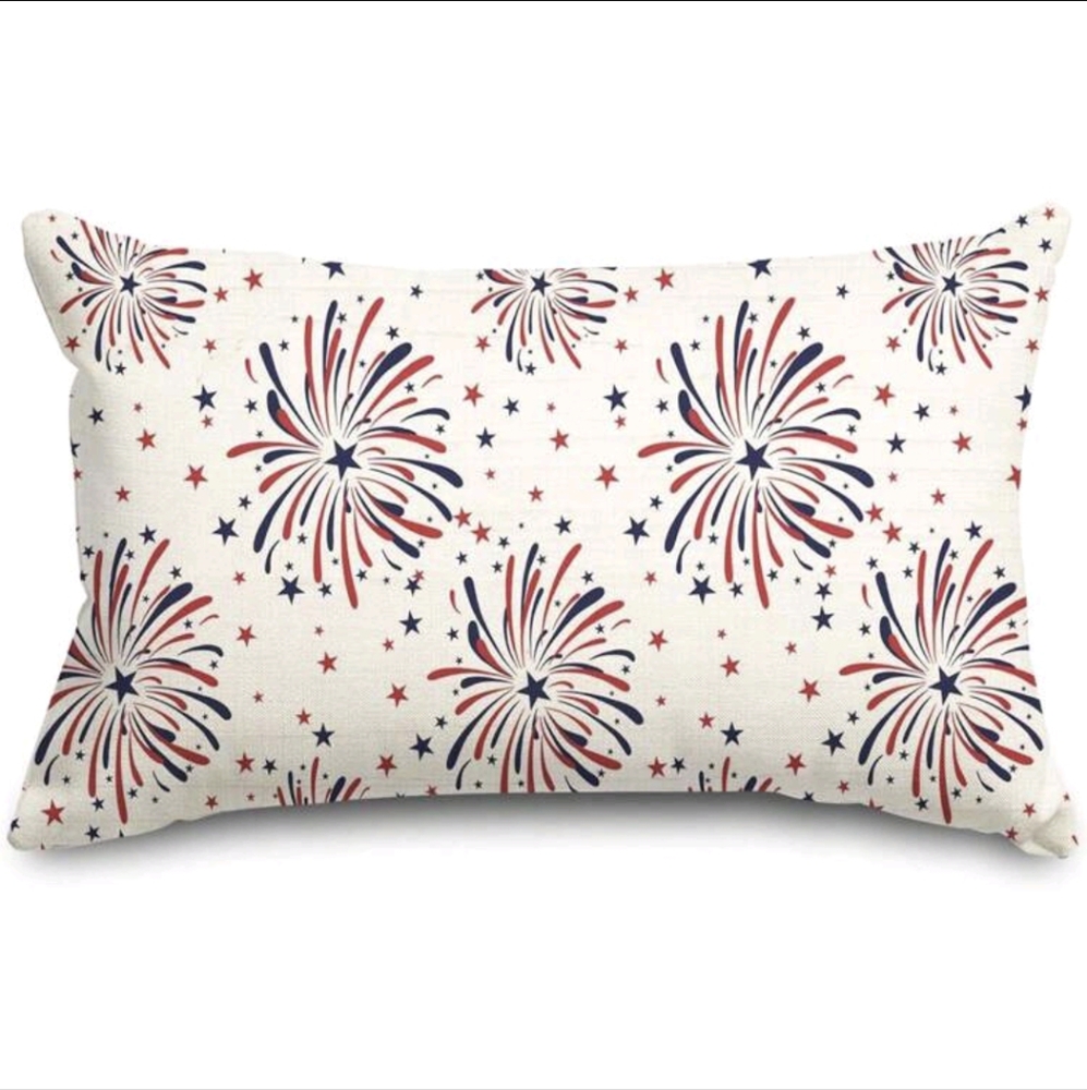 Pillowcase Fireworks Pattern Decorative